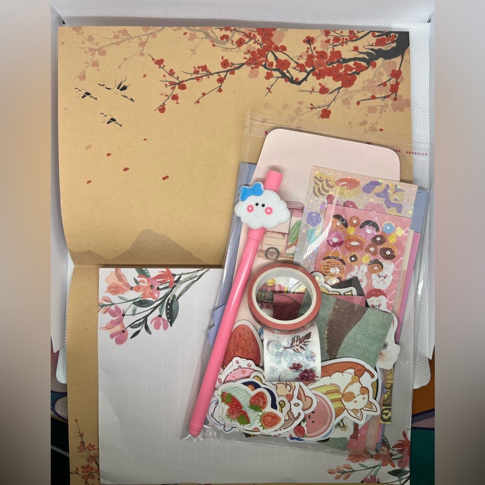 Pen Pal Starter Set - Pink/mixed Set over 60 pieces